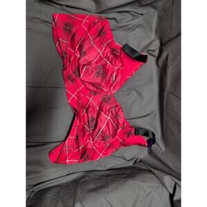 Catherines Intimates Bra Red Plaid/Check No Wire Back Smoother 54C